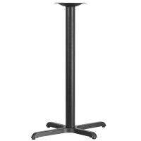 Flash Furniture 22'' x 30'' Restaurant Table X-Base with 3'' Bar Height Column XU-T2230-BAR-GG